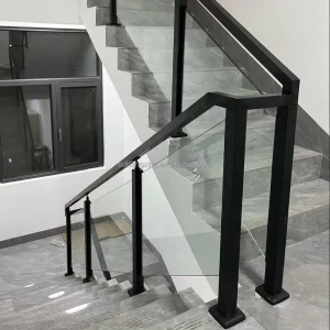 U Channel Glass Railing Base Shoe System Tempered Laminated Glass For Balcony Terrace Deck