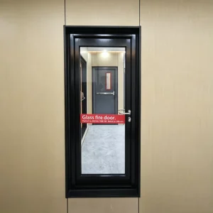 UL 10C Certified Steel Fire Door Panic Bar Emergency Escape Metal Safety Entry Doors for Shopping Mall Cinema