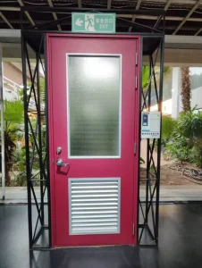 UL Certified 3 Hours Fire Door Metal Fireproof Security Door Industrial Fire Resistant Exit Door for Commercial Building Use