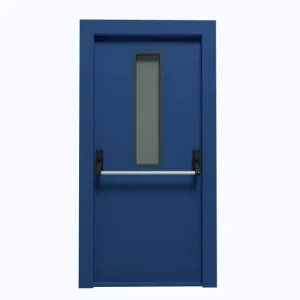 UL EN BS Certified China Professional Fire Door Manufacture Steel Fire Door with Panic Bar Customized Hotel Fire Rate Door