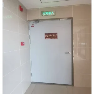 UL EN Standard Interior Metal Industrial Commercial 90 Minutes Fire Rated Galvanized Steel Door