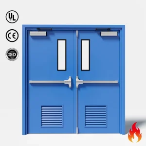 UL Listed Steel Fire Door Soundproof Acoustic Custom Metal Warehouse Industrial Office Room UL Fire Door