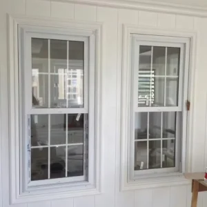 UPVC Double Glass Sliding Window PVC Double Glass Sliding Window Plastic Steel Window