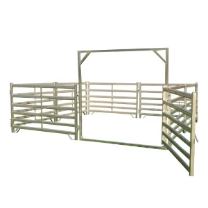 USA Metal Cattle Panel Fence Heavy-Duty Livestock Corral Gate Cattle Round Pen Farm Fence