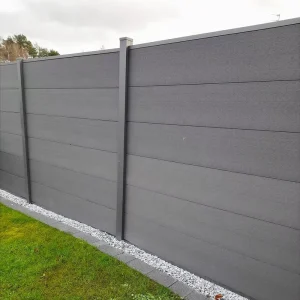 UV Resistant WPC Railing Panel Outdoor Composite Balcony Fence Eco Friendly Decorative Fencing Garden Wall Privacy Fence