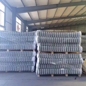 Used 9/10 Gauge Diamond Metal Wire Mesh Chain Link Fence 5ft-10ft PVC Coated Galvanized Customized Color Modern