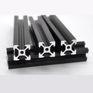 V Slot 2020 Aluminum Extrusion European Standard Custom Length Anodized Rail for CNC DIY 3D Printer and Industrial Bracket