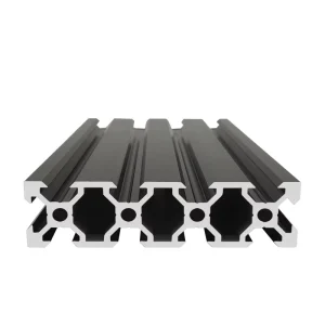 V Slot Black Aluminum Profile European Standard Extrusion for CNC Machine & Automation System