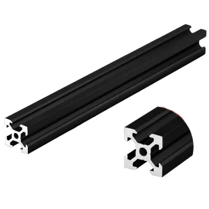 V Slot European Standard Anodized Aluminum Profile Extrusion 20×20 BLACK Profile Linear Rail for CNC 3D Printer