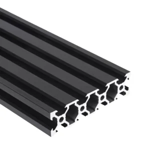 V Slot Industrial 6000 Series Aluminum Alloy Profile 4080 C Beam Extrusion With Black Anodized Finish Cutting Service