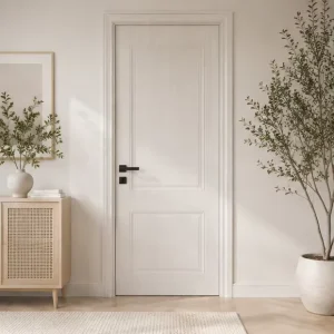 Vacuum Formed PVC Film Laminated Door Using Hidden Hinge Hardware Unified Door Surface Minimalist for Various Interior Projects