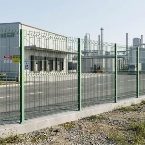 Versatile 3D Curved Welded Wire Mesh Fence for Pedestrian Walkway and Public Infrastructure Safety Guardrail Fencing Barrier