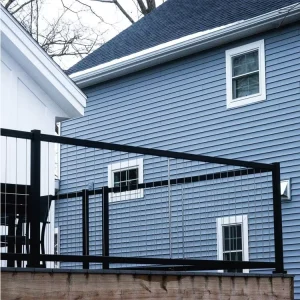 Vertical Side Mount Wire Cable Railing System Stainless Steel Outdoor Decking Rope Wire Railing