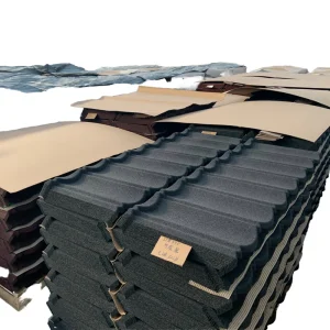 Villa Building Materials Corrugated Metal Tile Roofing Shingles Stone Coated Roof Tiles China Factory Price