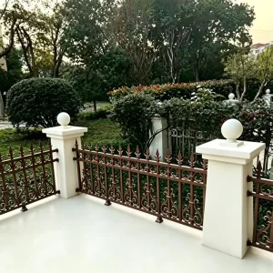 Villa Courtyard Guardrail, Outdoor Aluminum Square Tube Guardrail, Rust-proof Fence