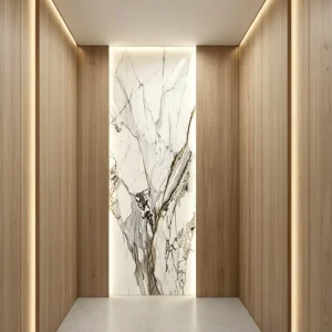 Villa Lift Cabin Parts Panoramic Glass Walls Stainless Steel Frame LED Ceiling Lighting Silent Operation Apartment Hotel