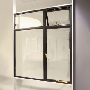Vintage Copper Custom Steel Custom Glazing Grey Iron Casement Windows and Door