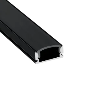 W17*H7mm Embedded Black Aluminum Profile Extrusion Channel Custom Extruded Black Aluminum Profiles Channel