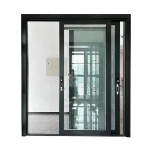 WANJIA Aluminum Frame Interior Noiseless Sliding Door Double Glazed Sliding Doors