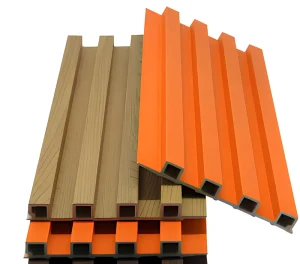 Eco-Friendly WPC Grille Panel Fire-Resistant Indoor/Outdoor Wall Covering System
