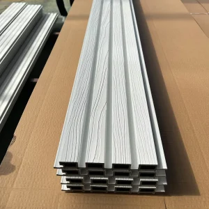 Modern WPC Wall Panels, High-Impact-Resistant, Fireproof and Waterproof Wood-Plastic Composite Commercial Exterior Wall Cladding