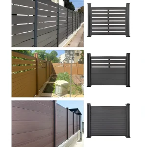 WPC Aluminum Alloy Fence, 6 Feet, Anti-Corrosion, Waterproof, Fire Retardant, Customizable Color