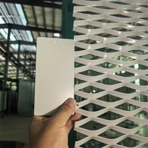 Wall Panel Iron Decorative Expanded Metal Panel Aluminum Grid Expanded Metal Fence
