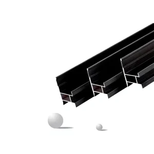Wall Panel Metal Trim Edging Strip Custom molded Aluminum Profile Aluminum T bar Wall Decorative Molding From Foshan Guangdong