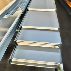 Wall Panels Sandwich Panel Insulated Exterior Metal Embossed Pu Foam Sandwich Polyurethane Customized 16mm Metal Siding