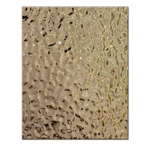 Water Ripple Metal Sheets Decorative 304 316 Stainless Steel Embossed Sheets