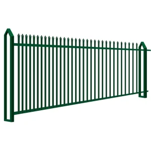 Water Treatment Plant Flat Bar Steel Fencing with Anti-Corrosion