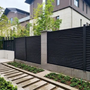 Waterproof Anti-Corrosion Aluminum Alloy Louver Yard Fence Security Slat Fencing Panels Powder Coated 6 Feet