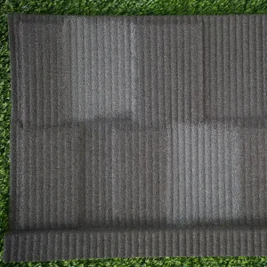 Waterproof Durable Stone Coated Metal Roof Tile for Prefab Houses & High Wind Zones Modern Flat Shape