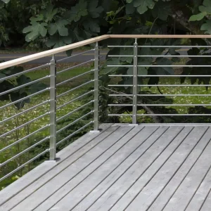 Waterproof Outdoor Cable Steel Railing 316SS Exterior Baluster 304 Aluminum Handrail Rope Baluster Stainless Steel Guardrail