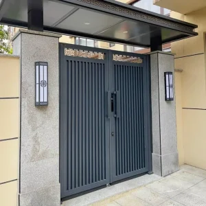 Weather-Resistant Aluminum Alloy Security Gate with Custom Frame Thickness for Residential Farm Driveway