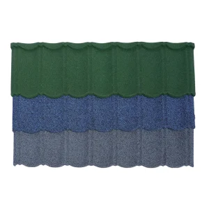 Weather Resistant Stone Coated Metal Roof Tiles Roofing Material