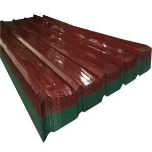 Weatherproof Anti-Corrosion PVDF Pre-Painted Galvanized Corrugated Steel Roof Sheets For Building Construction