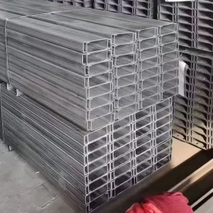 Weatherproof C section Steel Custom Cut Length for Solar Ground Mount and Concrete Reinforcement Project