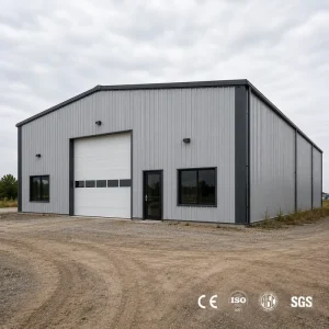 Weatherproof Prefabricated Steel Structure Warehouse Workshop Industrial Building