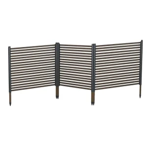 Welded Mesh 3D Fence Panels Triangle Bend Security Fence Panels with PVC Slat for Schools and Parks