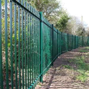 Welded Metal Security Fence Galvanized D/W Steel Palisade Fencing