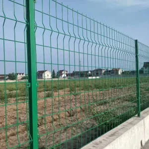Welded Q235 Powder-Coated Galvanized Steel Wire Mesh Fence Panel, 3D, Outdoor Garden