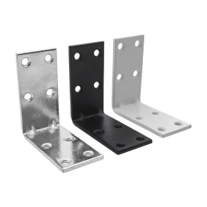 Wide Perforated Galvanized Steel Metal Corner Plate 60 X 60 mm Connectors Shelf Supports