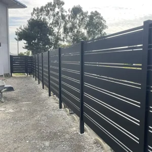 Wind-Resistant Privacy Fence Panels, Hot-Dip Galvanized Steel, ASTM Compliant