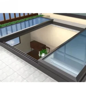 Window Security for Home Frames Shop Front Glass Aluminum Skylight Panoramic Metal Aluminium Door