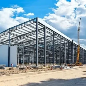 Windproof Anti seismic Light Steel Structure Building Custom Size Metal Storage Warehouse Workshop Construction
