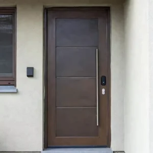 Windproof Metal Entrance Door Made of High Quality Steel