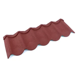 Wine Red Wave Tile Multi Scene Application Stone Coated Metal Roof Versatile Building Material Goods