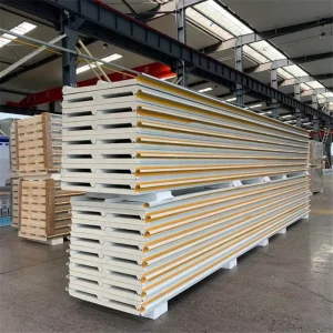 Wood Grain Color EPS Metal Wall 150mm 100mm Roof Sheets Sandwich Panel Fire Resistant Water Resistant Lightweight CE Certified