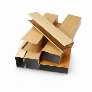 Wood-grain U-shaped Aluminum Strip Ceiling Panels Class a Fireproof Moisture-proof Modern Minimalist Metal Ceiling Grid